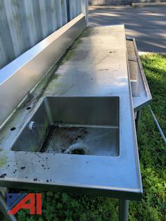 Stainless Steel Kitchen Sink/Table Combination 